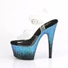 Pleaser - ADORE708SS Sandale à bride à la cheville, Pole dance chaussures - Noir/Noir Product image